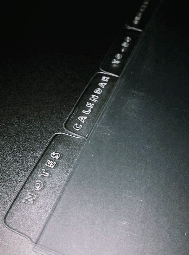 custom etched 3/5 divider set