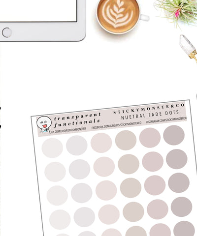 transparent dots - matte icons, category, prioritize, index system, colorcode