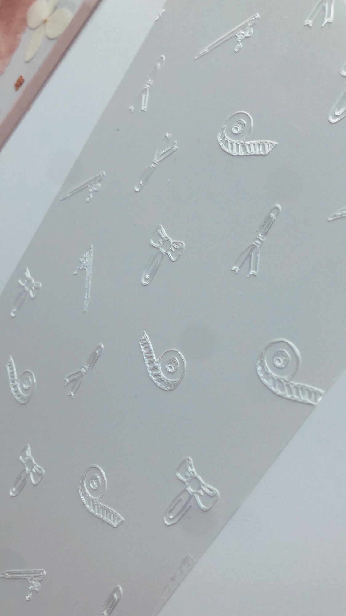 etched planner girl doodle dashboard - 20mil thick