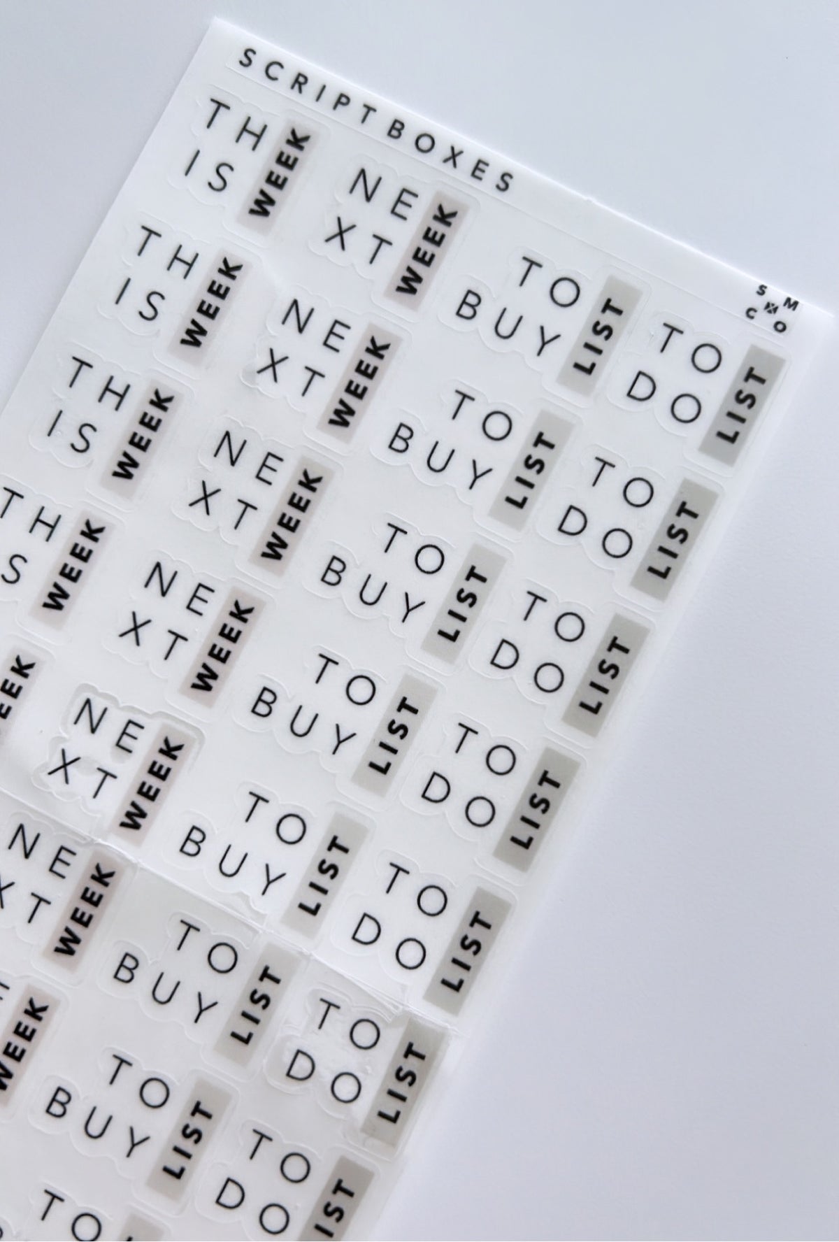 script box stickers – stylish + minimal co