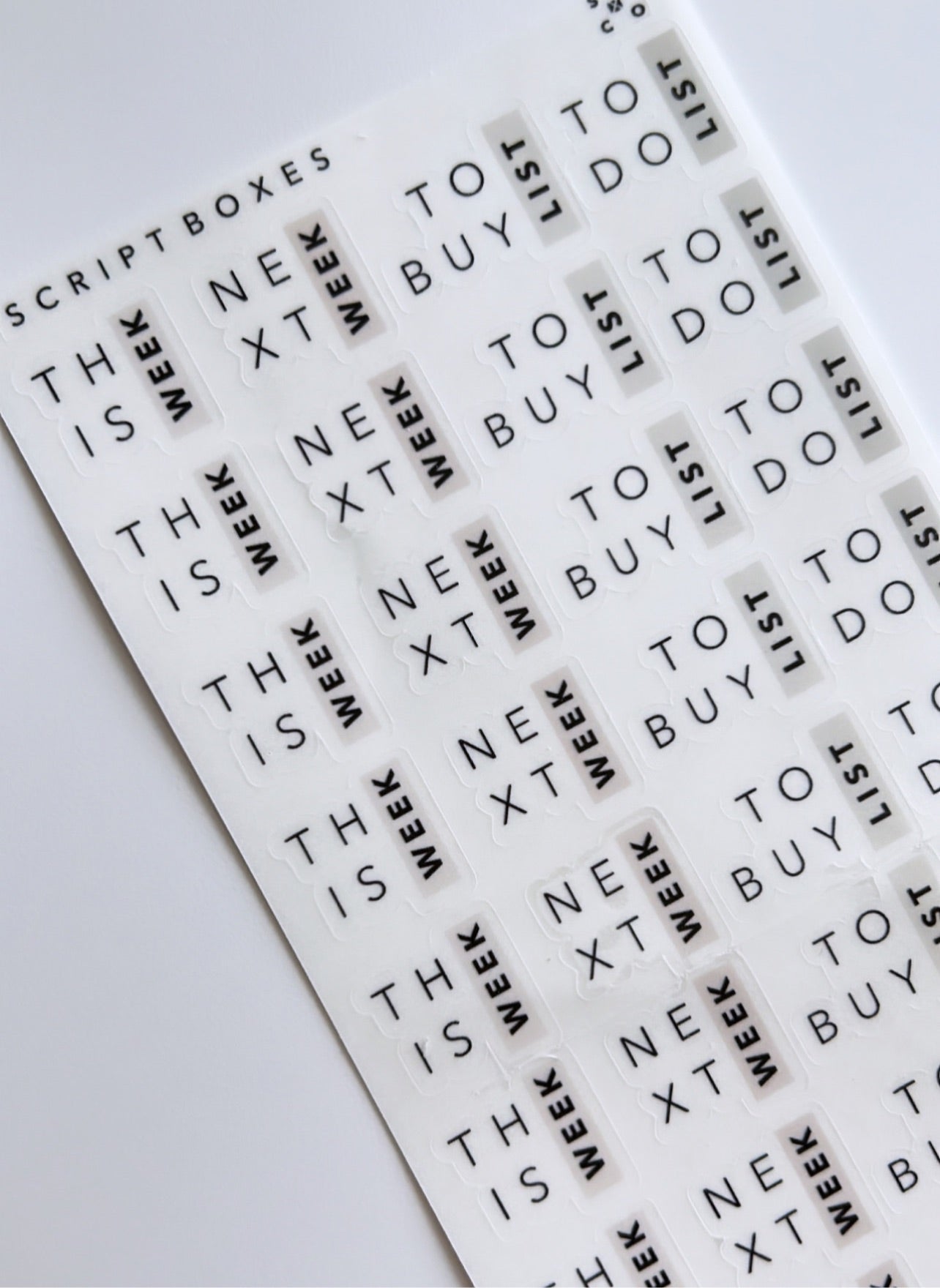 script box stickers – stylish + minimal co