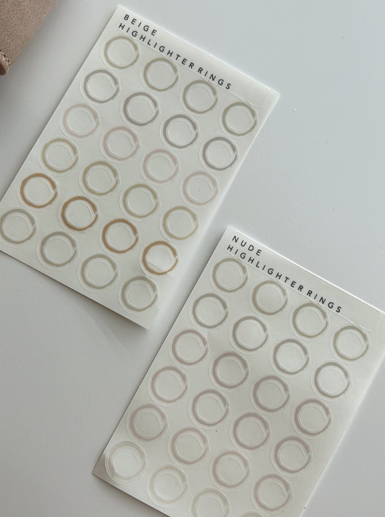 nude highlighter rings