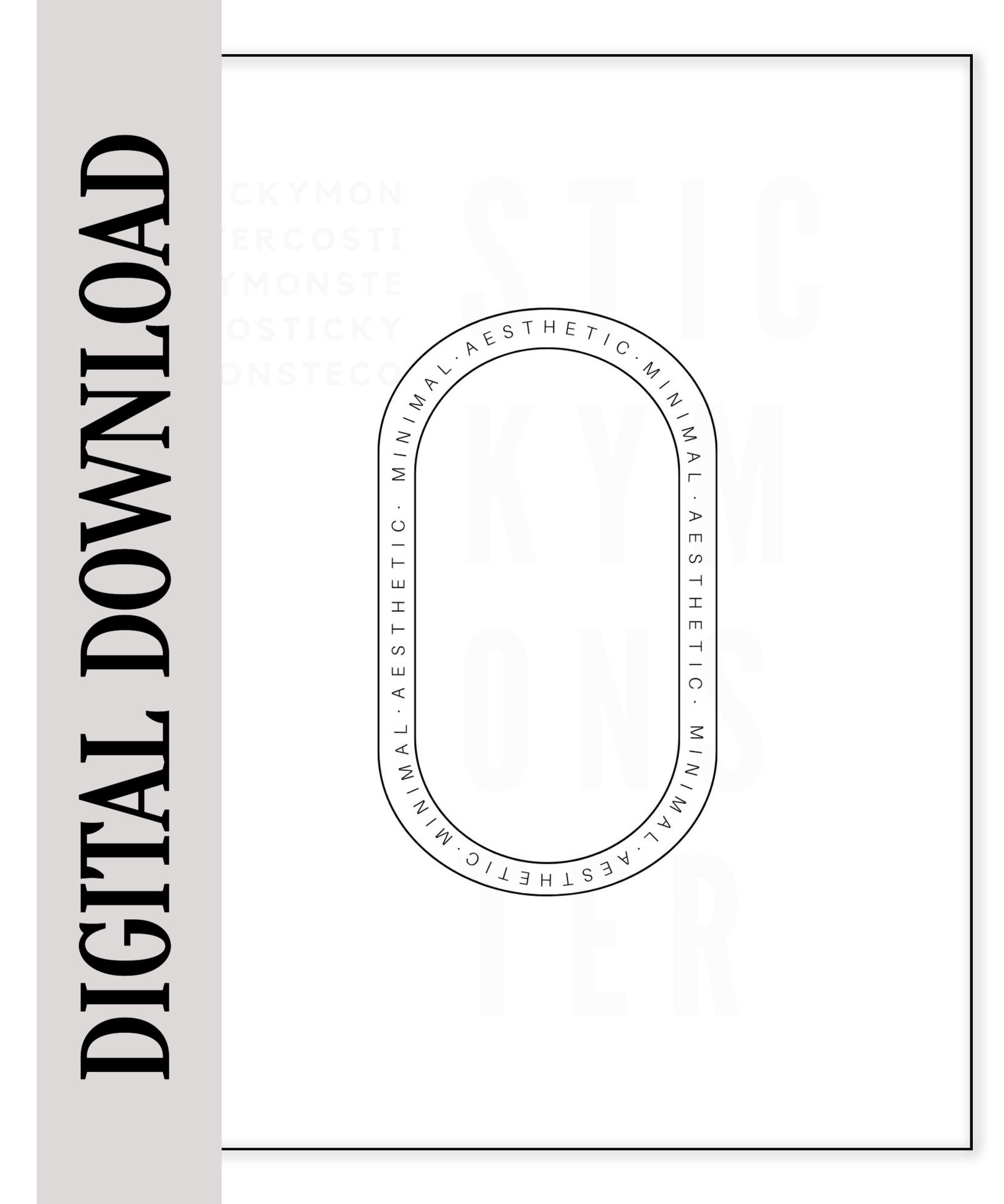 digital minimal arch dashboard digital download