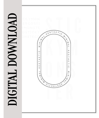 digital minimal arch dashboard digital download