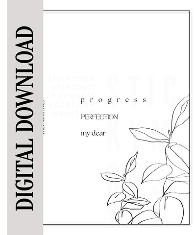 digital progress dashboard digital download