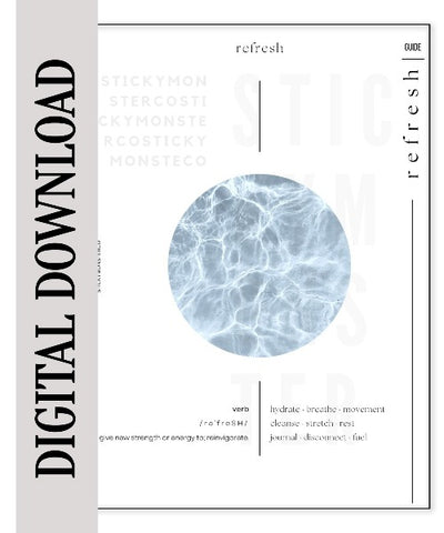 digital refresh circle minimal dashboard digital download