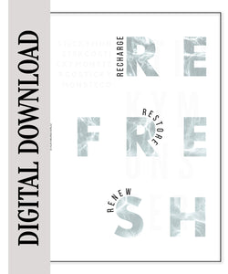 digital renew minimal dashboard digital download